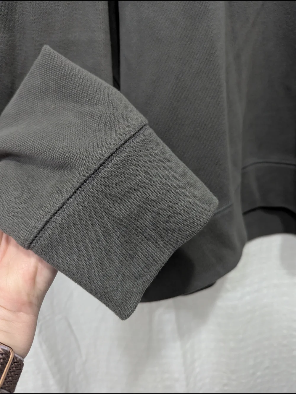 Banana Republic Men's Charcoal Gray Quarter-Zip Pullover